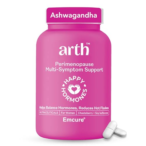Arth Hormonal Balance Combo for Women | Perimenopause Support for Mood Swings, Hot Flashes & Hormonal Wellness + PCOS Support Tablets for Cycle Regularity, Metabolism & Reproductive Health