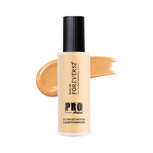 Daily Life Forever52 Pro Artist Ultra Definition Liquid Foundation| Long Lasting, Full Coverage, 24H, Waterproof & Sweatproof, Lightweight Hydrating, Oil-Free Formula - Honey (BUF007) 60ML