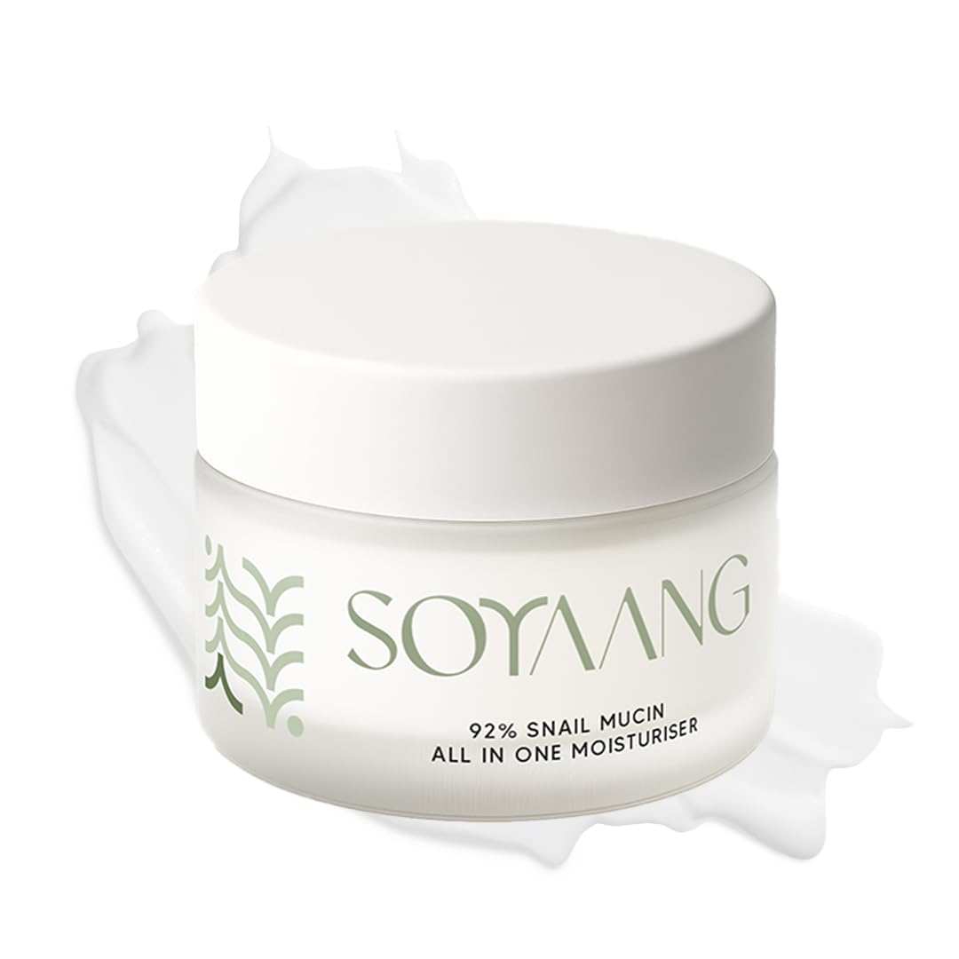 Soyaang 92% Snail Mucin All-in-One Moisturiser with Ceramides, Lactic Acid & Adenosine | Deep Repair, Anti-Ageing & Non-Greasy Hydration | For All Skin Types | 50ml