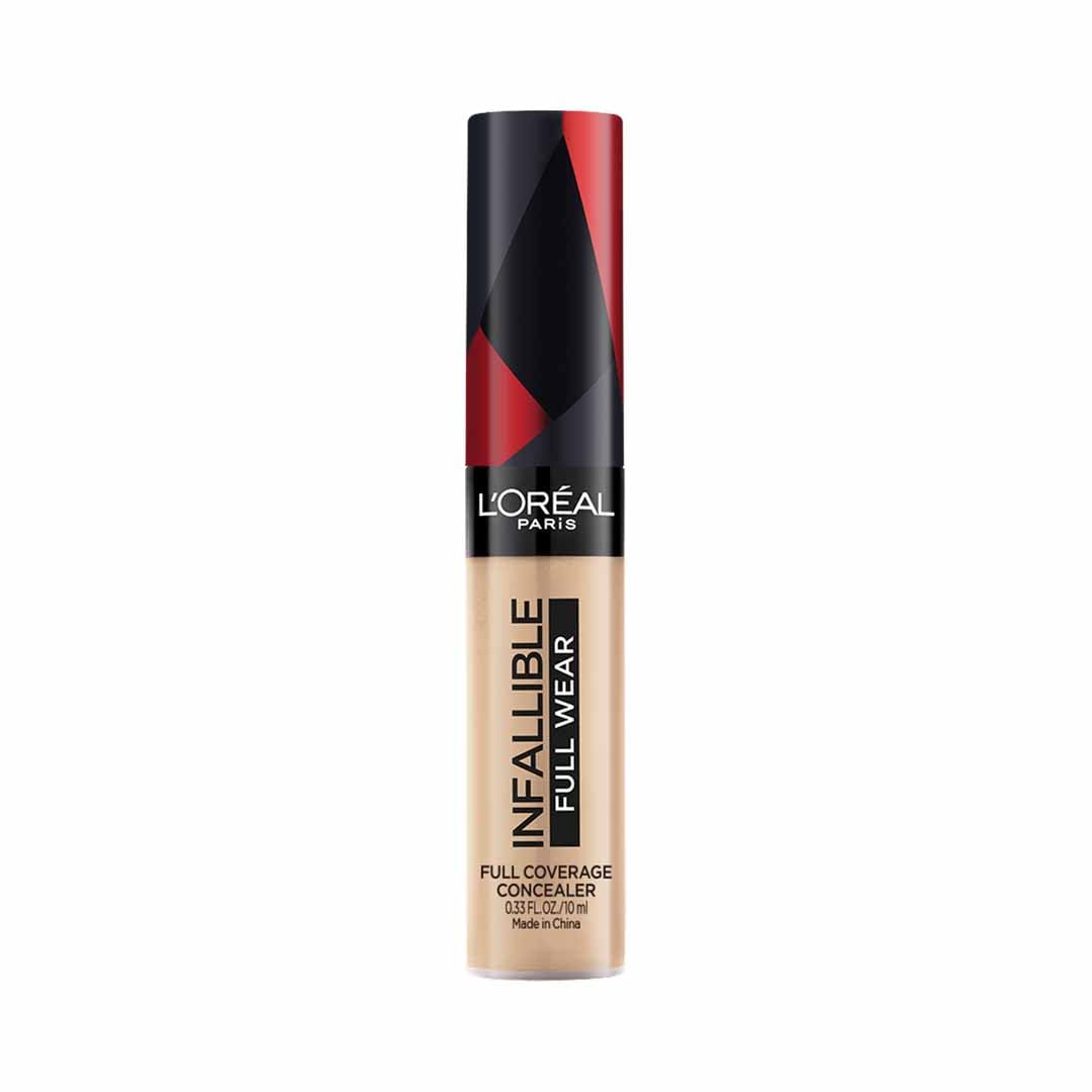 L'Oreal Paris Infallible Full Coverage Concealer, High Cover, Longwear, Waterproof Formula, For Undereye Circles and Blemishes, For Highlighting and Contouring, Shade: 314, 10g