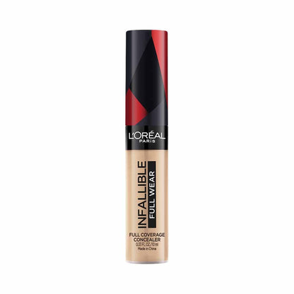 L'Oreal Paris Infallible Full Coverage Concealer, High Cover, Longwear, Waterproof Formula, For Undereye Circles and Blemishes, For Highlighting and Contouring, Shade: 314, 10g