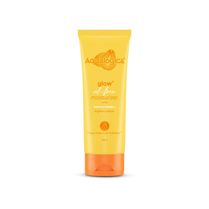 Aqualogica Glow+ Oil-Free Moisturizer with Papaya & Vitamin C| Moisturizes to Enhance Glow & Texture | Controls Excess Oil | 100g