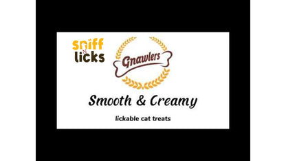 Gnawlers Lickable Wet Creamy Cat Treats with Tasty Assorted Flavour for Adult & Senior Cats, Healthy Cat Treat (Pack of 1x300g). Sold by Sniff N Licks