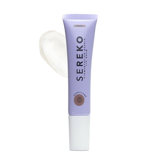 Purple tube of Sereko skincare product on a white background