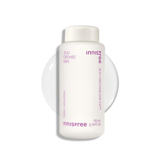 Innisfree Jeju Orchid Skin Toner | Anti-Aging Korean Toner with Jeju Orchid Extract | Hydrating & Firming Formula for Smooth, Glowing Skin | For All Skin Types, Especially Mature Skin