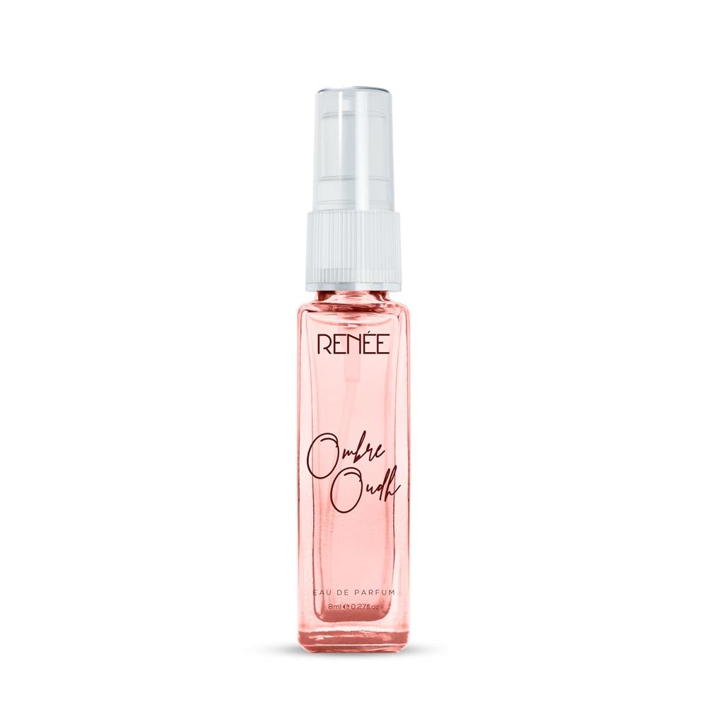 RENEE Ombre Oud Eau De Parfum, Premium Long-lasting Fragrance With Notes of Oud, Rose, Saffron, middle Caramel, and Musk, Scent for Every Occasion, Ideal Perfume for Women, 8Ml