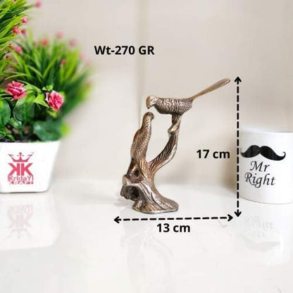 Love Birds Couple Kissing Sitting on Tree Branch Showpiece for Home Decor Statue Love for Romantic Gift to Boyfriend,Girlfriend,Wife,Friends,Decoration Idol,Showcase,Office Decoration...