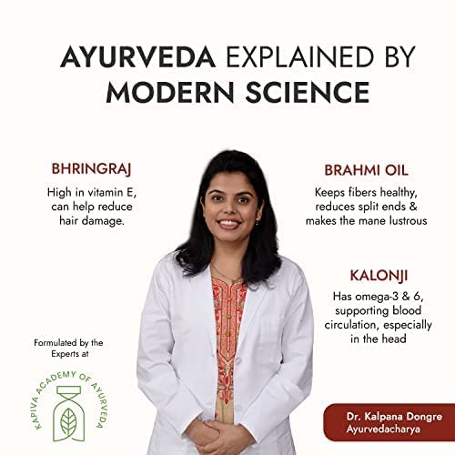 Kapiva Bhringraj Hair Nourishing Oil (200 Ml) 100% Ayurvedic, Voluminous Hair Within 90 Days, Provides Hair Nourishment