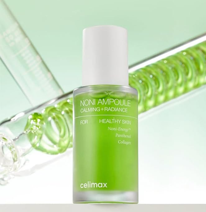celimax The Real Noni Energy Ampoule (50ml) Hydrating Nourishing Korean Face Serum with Noni Extract, Deep Moisture, Anti-Aging, Skin Elasticity, Glow Booster, Lightweight Daily Ampoule for All Skin Types