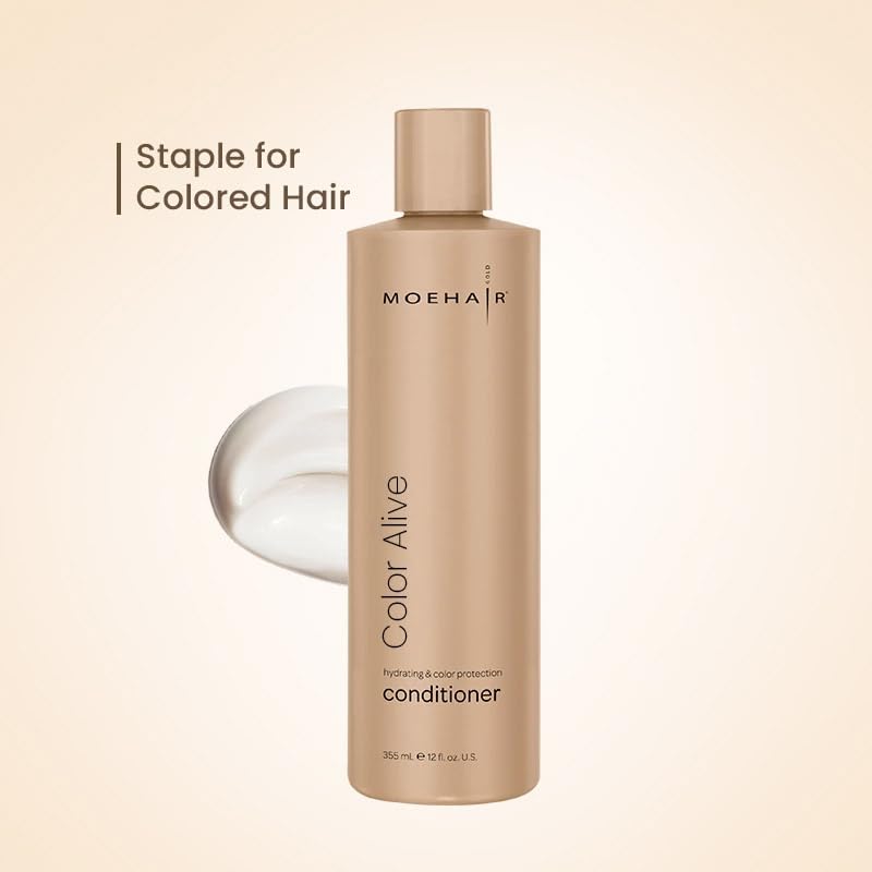 Moehair Color Alive Conditioner - 355ml | Improves hydration, Smoothens frizz, Nourishment, soothes colored hair