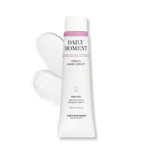 Daily Moment vegan hand cream with a white background
