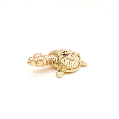 Brass Animal Turtle Sculpture Statue Handcrafted Decorative Showpiece Idol for Home, Office Decor (Size : 4.5cm | Weight : 24gm Approxe)