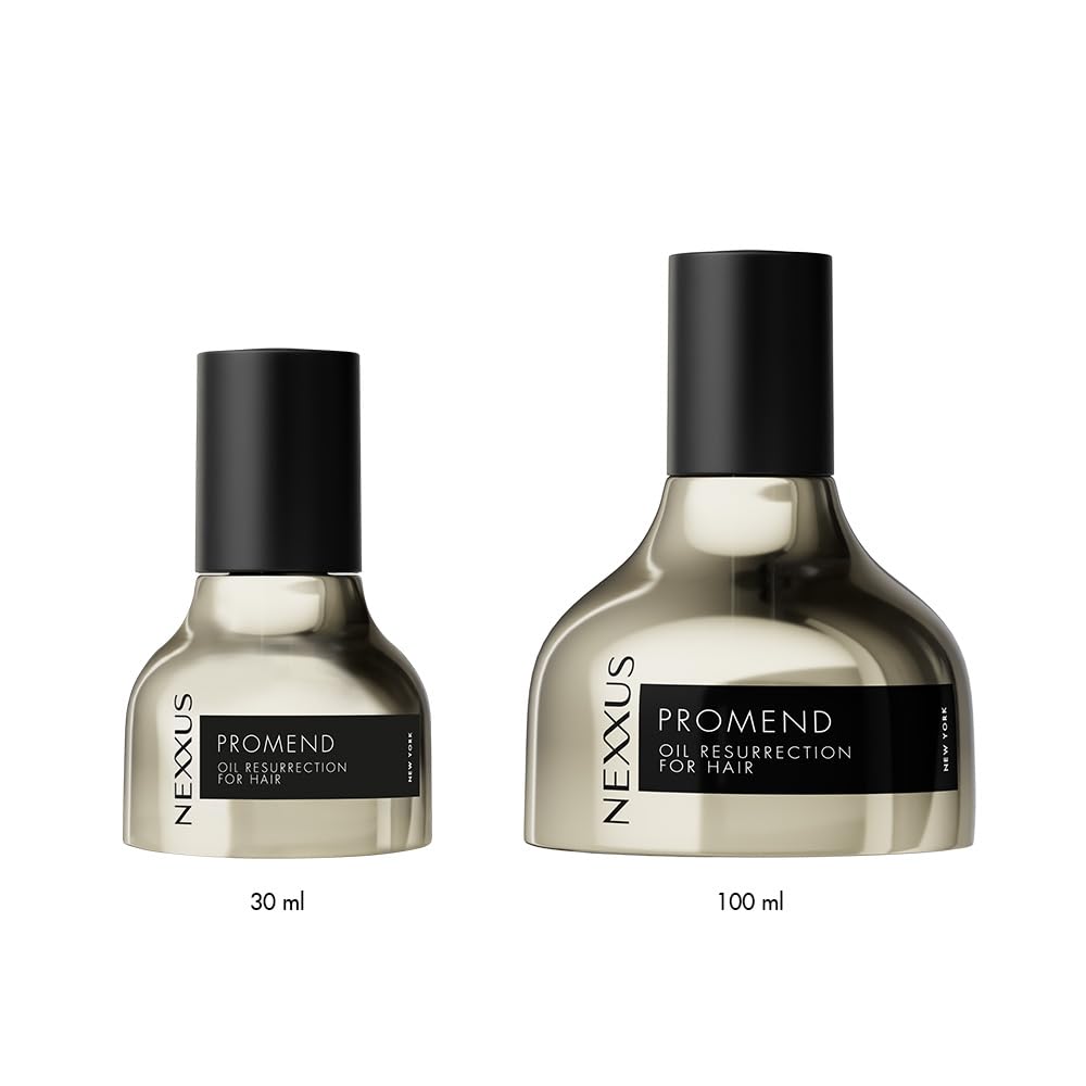Two Nexxus Promend hair care products on a white background