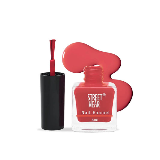 Street Wear Nail Enamel, Krazy Red, 8ml