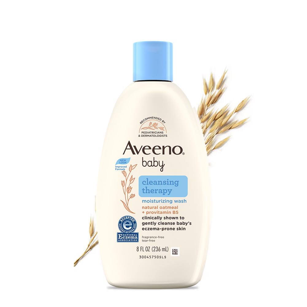 Aveeno Baby Cleansing Therapy Moisturising Wash for Sensitive Skin (236ml)