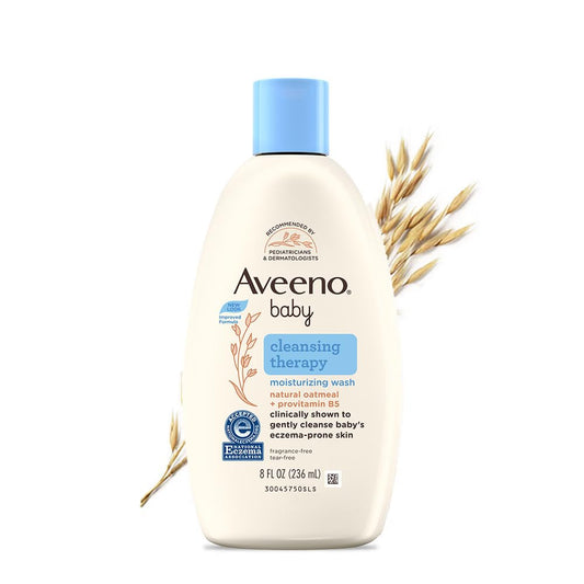 Aveeno Baby Cleansing Therapy Moisturising Wash for Sensitive Skin (236ml)