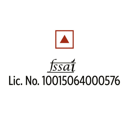 FSSAI logo with a red triangle symbol on a white background