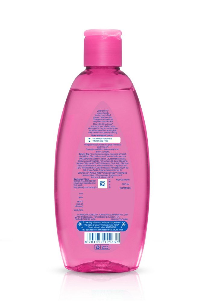 Johnson's Active Kids Shampoo shiny drops 200 ml with Argan oil