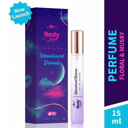 Plum BodyLovin' Moonkissed Perfume| Long Lasting & Premium Floral Musky Fragrance | Luxury Perfume for Women | 15ml