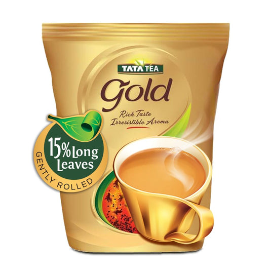 Tata Tea Gold , Premium Assam Teas With Gently Rolled Aromatic Long Loose Leaves, Rich & Aromatic Chai, Black Tea