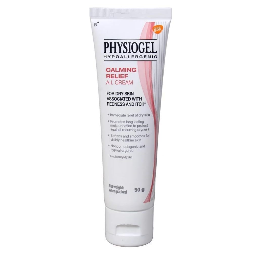 PHYSIOGEL HYPOALLERGENIC AI Cream – 50g Tube Hypoallergenic Moisturizer, 50g Gentle Hydration for Sensitive Skin