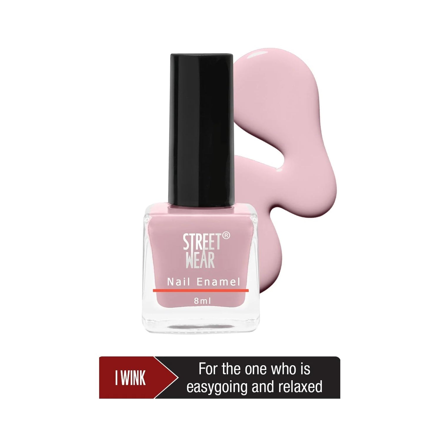 Street Wear Street Wear Nail Enamel - Pretty Girl Collection - I Wink - 8ml, I Wink, 8 ml