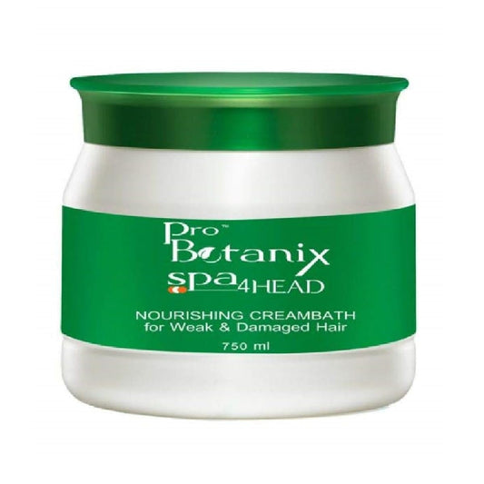 Raaga Professional Unscented Pro Botanix Spa 4 Head | Nourishing and Intensive Creambath | Hair Spa Treatment Cream for Weak and Damaged Hair, Revitalize Your Locks (750 Millilitres)