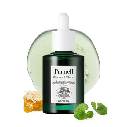 Parnell Cicamanu 92 Serum (30ml) Soothing Night Serum, Lightweight Overnight Skin Recovery Serum With Cicamanu Biome, Manuka Honey & Melatonin, Deeply Hydrate, Soothes Skin, Strengthen Barrier, Korean Skin Care