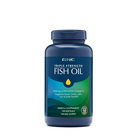 Zephivo GNC Triple Strength Fish Oil Mini Omega 3 Capsules for Men & Women | 120 Mini Softgels | 900mg EPA & DHA | Improves Memory | Protects Vision | No Fishy Burps | Supports Family Health | USA Formulated