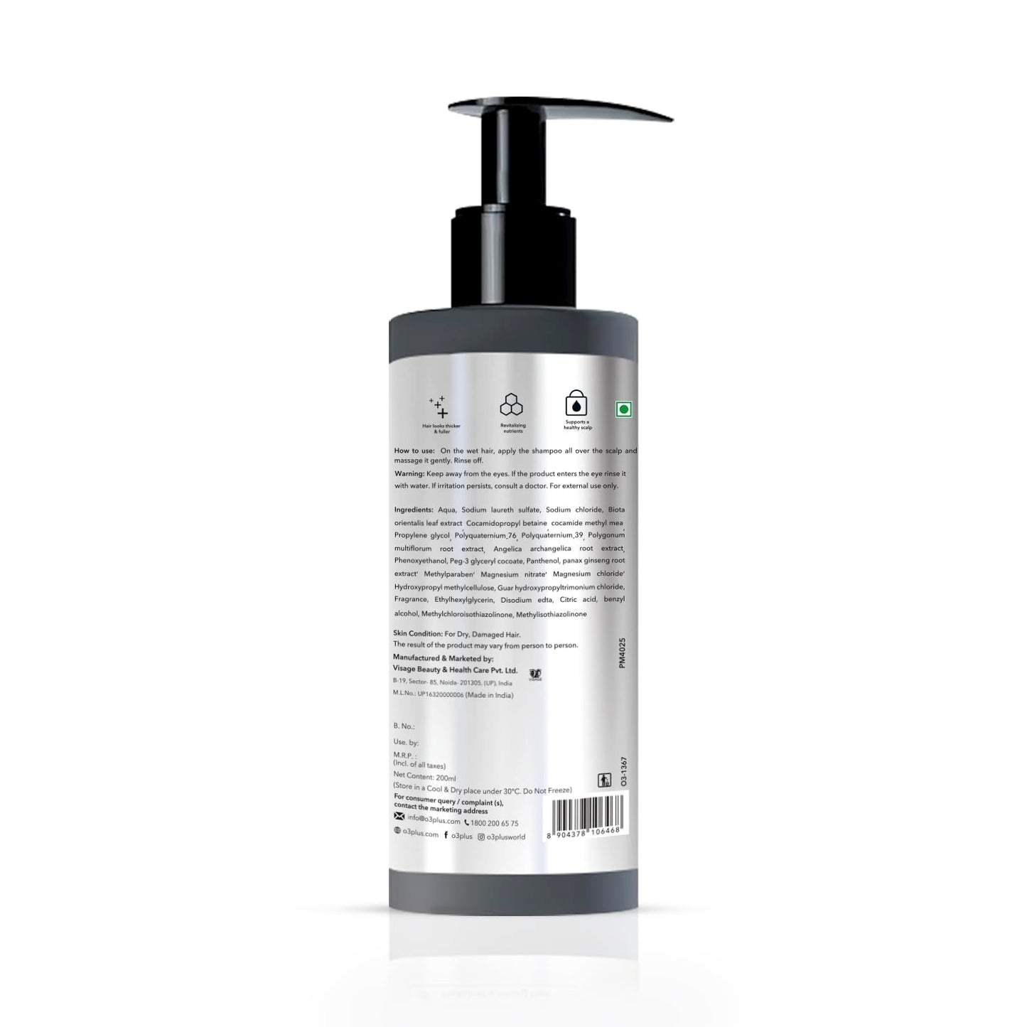 O3+ Densiderm Shampoo for Women - 200ml