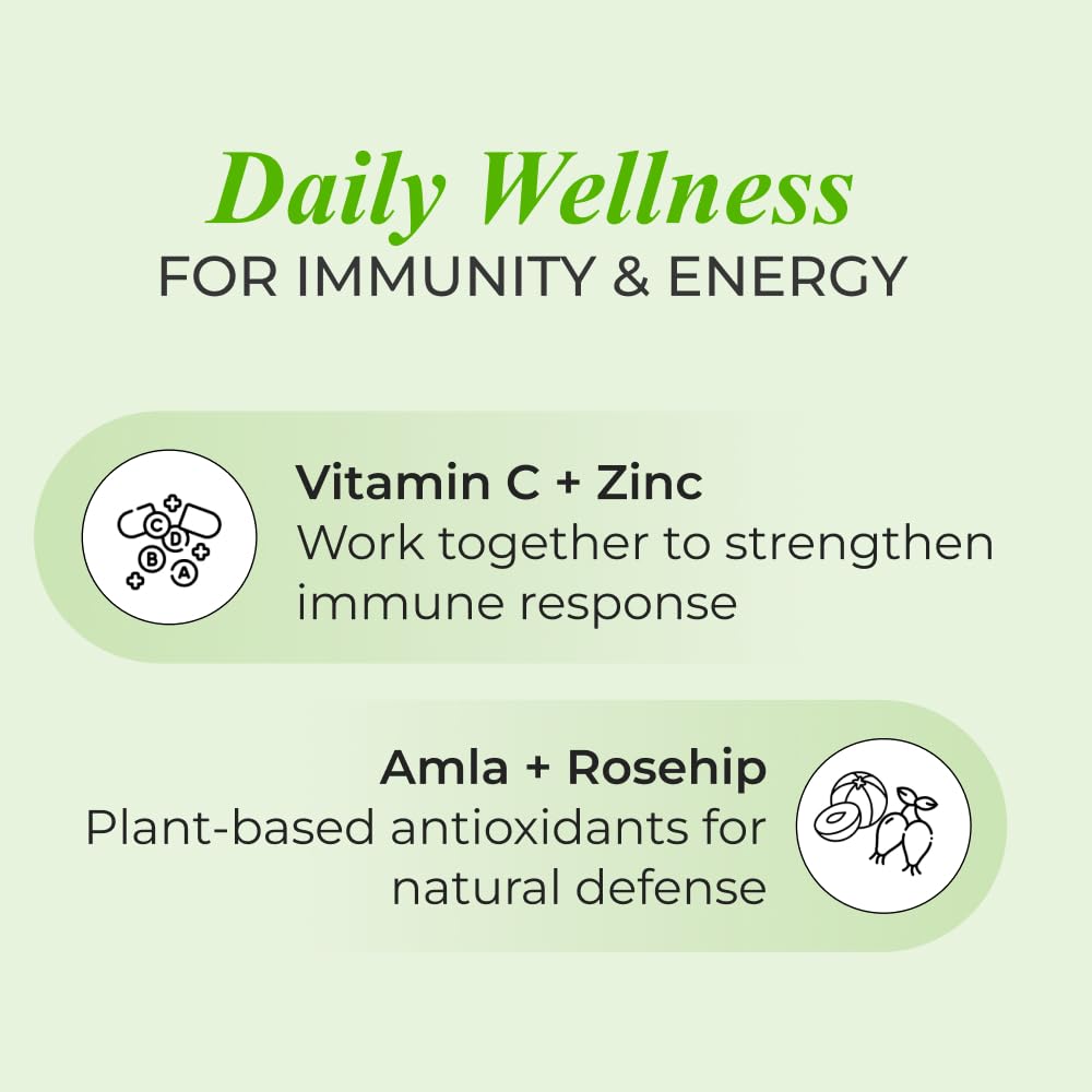 Nutrela Vitamin C and Zinc for Men & Women - 60 Capsules