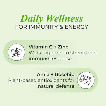 Nutrela Vitamin C and Zinc for Men & Women - 60 Capsules