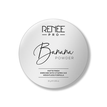 RENEE Pro Banana Loose Powder - Medium Beige - Sets Makeup, Extended Wear & Controls Shine - Vitamin C & E Infused Formula For Flawless Mattified Skin - 10 Gm - All Skin Type