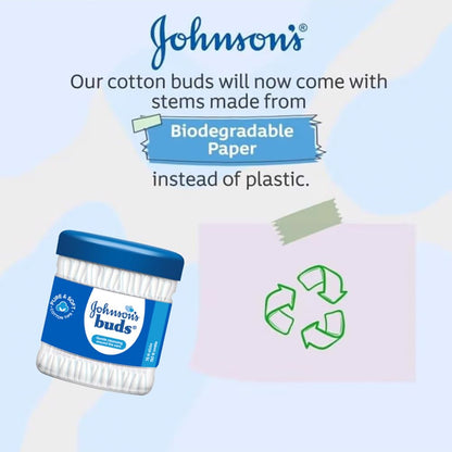 Johnson's Johnson Buds Gentle, 150 Swabs (White, 75 Count)