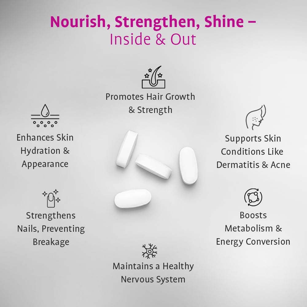 White pills with text on a gray background about health benefits.