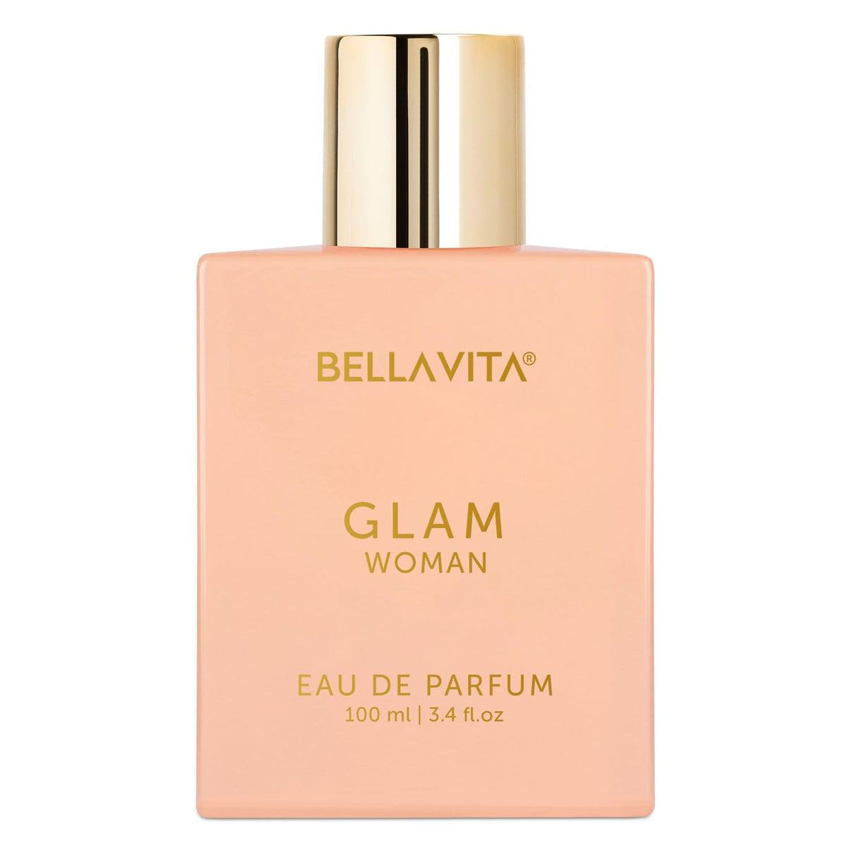 Bellavita Glam Woman eau de parfum bottle on a white background