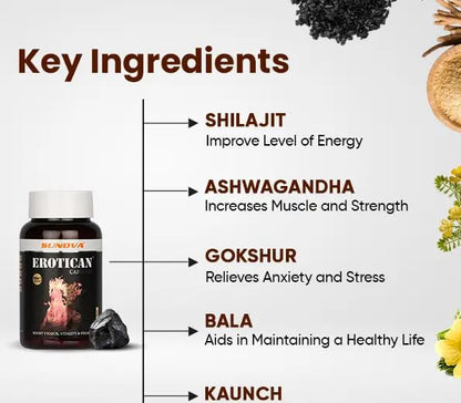 SUNOVA EROTICAN CAPSULES - Multivitamin for strength (60 capsules)
