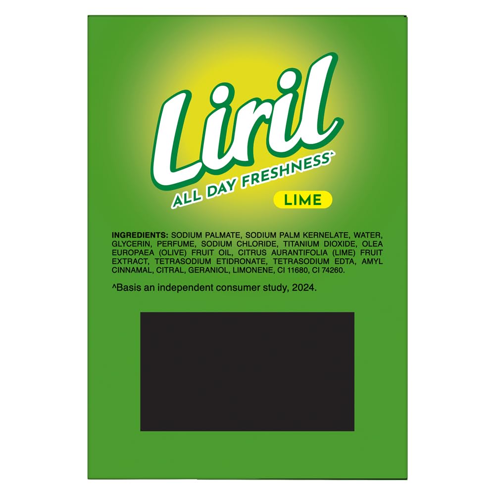 Liril Lime Bathing Bar | Feel the Citrus Burst of Freshness | Pack of 4 (4 x 125g)