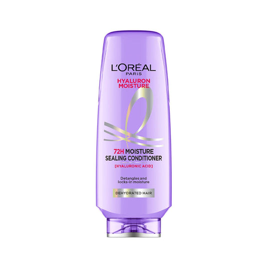 L'Oreal Paris Hyaluron Moisture 72H Moisture Sealing Conditioner bottle on a white background