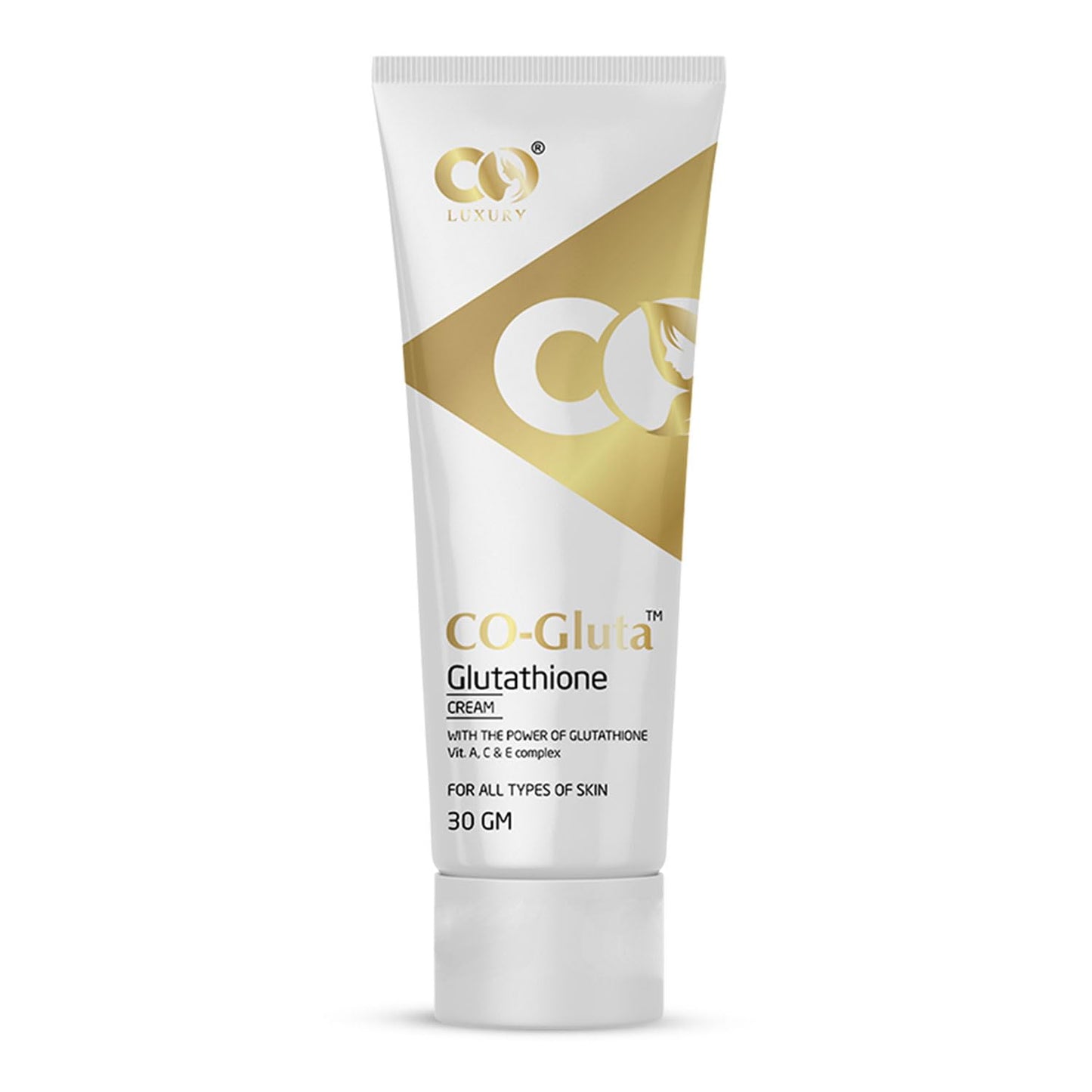 CO LUXURY Glutathione Skin Cream with Kojic Acid & Vitamin C | Reduce Dark spots & Hyperpigmentation | Glutathione Cream for Men & Women, 30gm