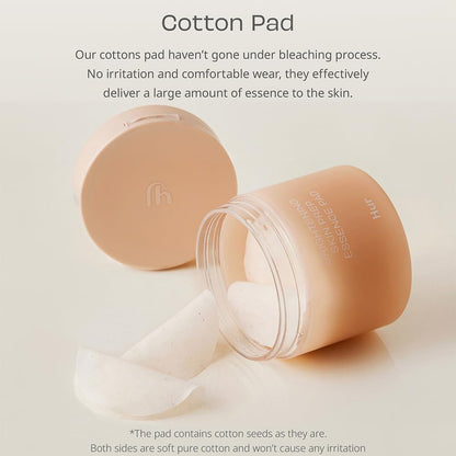 House of Hur Brightening Skin Prep Essence Pad (70 pads) - Brightning, Exfoliating, Hydrating Soft Cotton Essence Pads, Moisture Barrier, Reduce Hyperpigmentation – 140ml