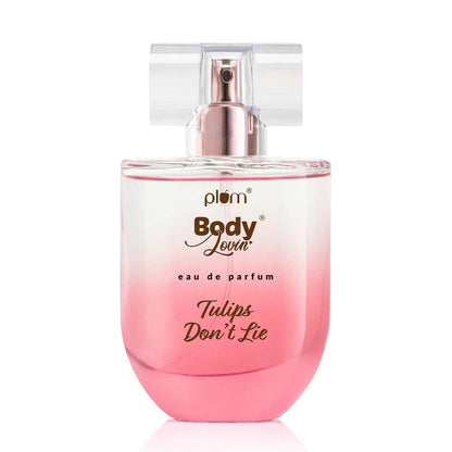 Plum BodyLovin' Tulip Don't Lie Eau De Parfum | Long-Lasting Fresh Floral Fragrance | Luxury Perfume for Women | Tulip, Rose, Pomelo & Musk Notes | Purse-Friendly | 50ml