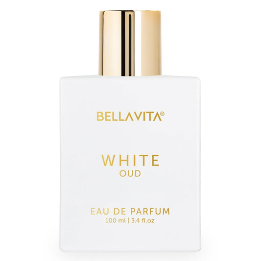 Bellavita White Oud eau de parfum bottle on a white background