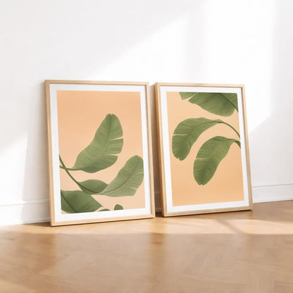 Set of 2 wall art paintings for living room & wall painting for bedroom wall decor - (10x13 Inch framed poster, Paintings for home decor)