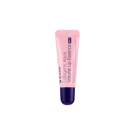 MIZON Collagenic Aqua Volume Lip Essence Treatment with Collagen Korean Lip Balm Moisturizing Soothing UV Protection No Fragrance - 10 ml