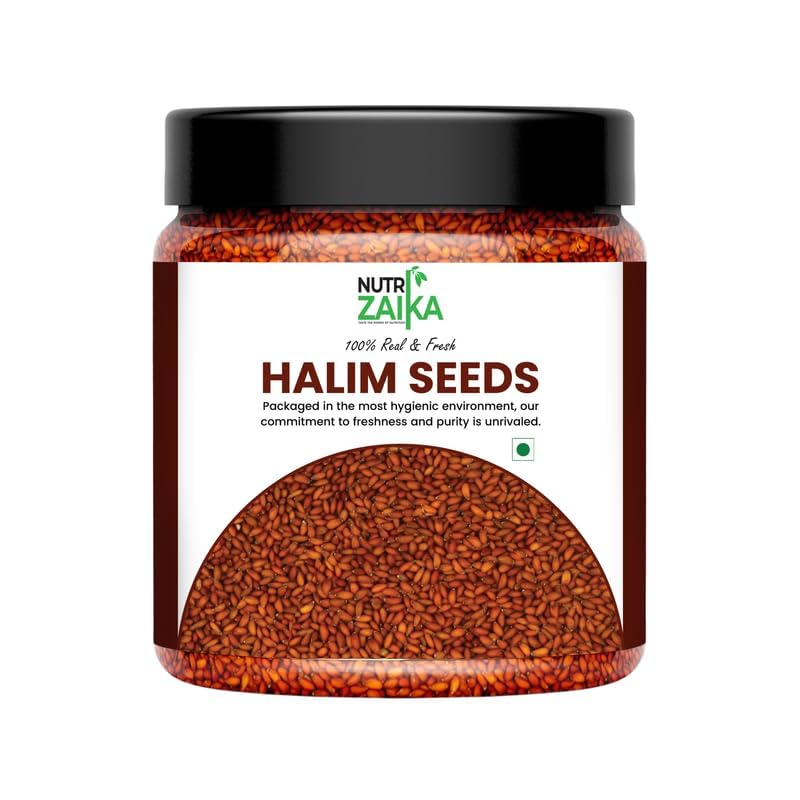 NUTRIZAIKA Halim Seeds, Aliv Seeds, Seeds for Eating, Asaliya Seed Garden Cress Seed1kg, Iron Rich Superfood for Immunity & Hair Growth
