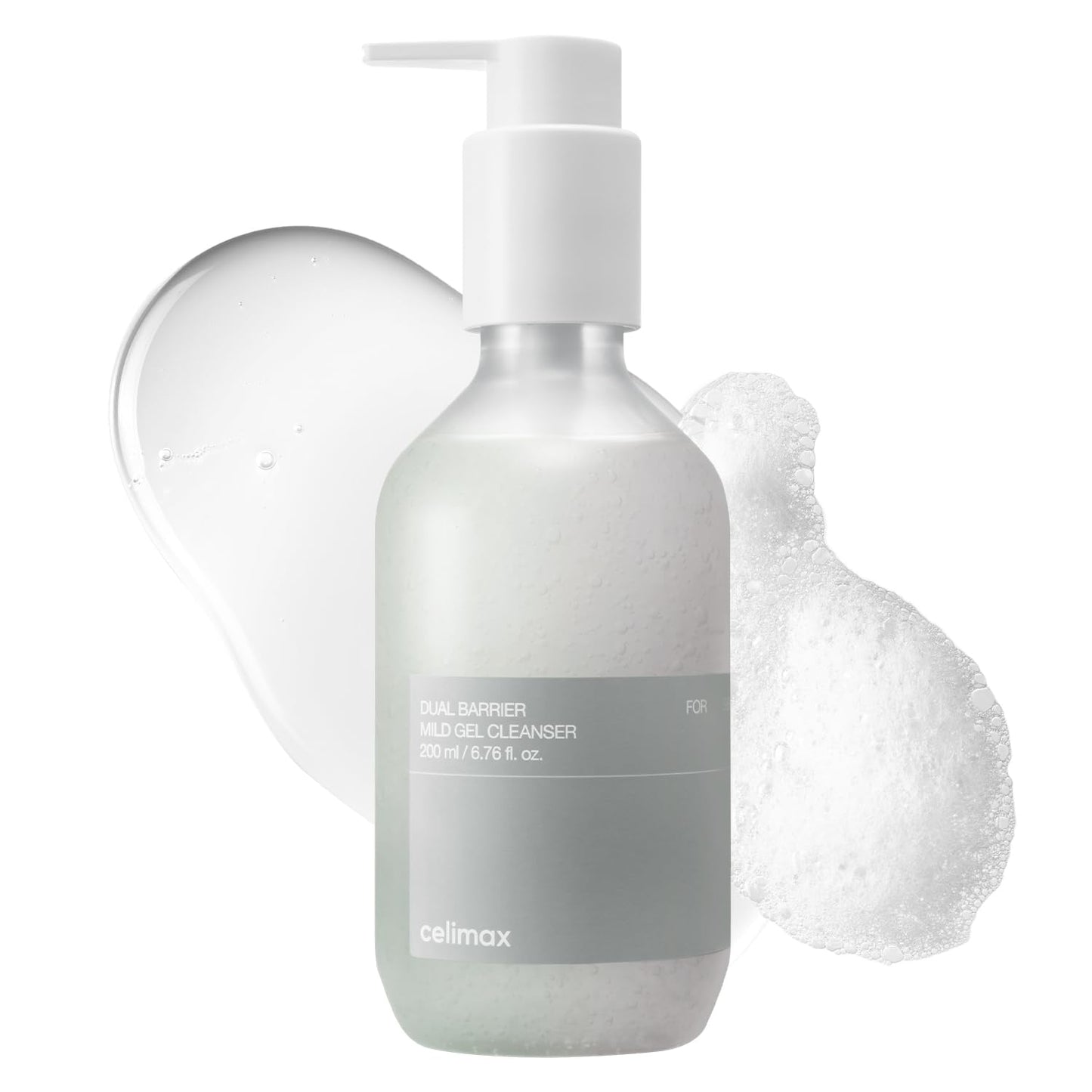 Celimax Dual Barrier Mild Gel Cleanser (200ml) | Ceramides & Panthenol for Barrier Repair | Hydrating Face Wash with Allantoin & Sodium Hyaluronate | Soothes & Protects Sensitive Skin