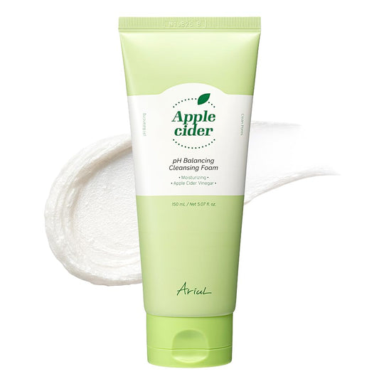 Ariul Apple Cider pH Balancing Cleansing Foam 150ml | Korean Face Cleanser for Deep Cleansing and hydration | Gentle cleanser for All Skin Types
