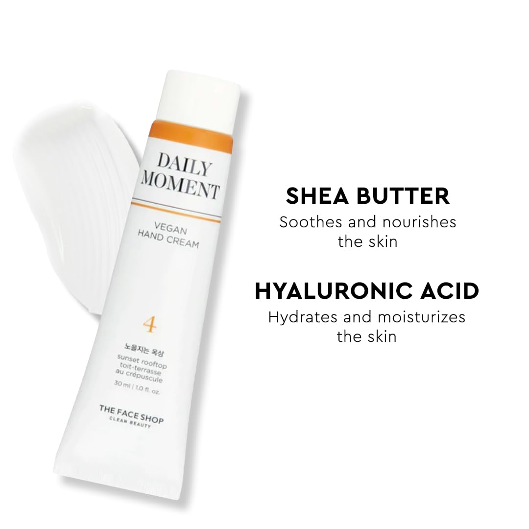 Hand cream with shea butter and hyaluronic acid on a white background