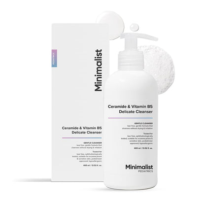 Minimalist Gentle Baby Body Wash for Bath from Head to Toe | Proven Safe & Pediatrician Approved Baby Wash for Daily Use | Tear-free | pH 5.5 | Ceramide & Vitamin B5 Delicate Cleanser | 400 ml